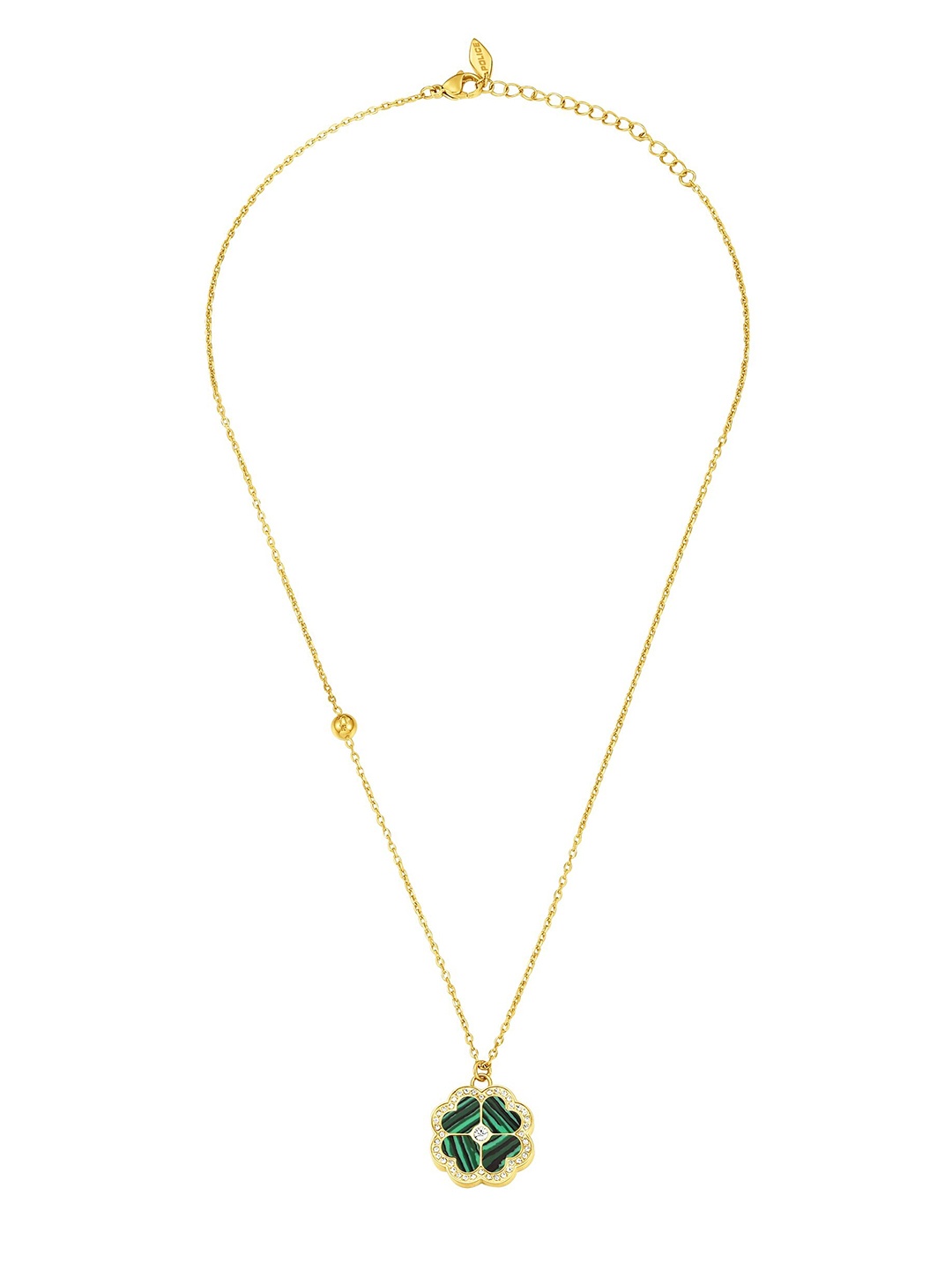 

Police Stainless Steel Flora Clover Necklace, Gold