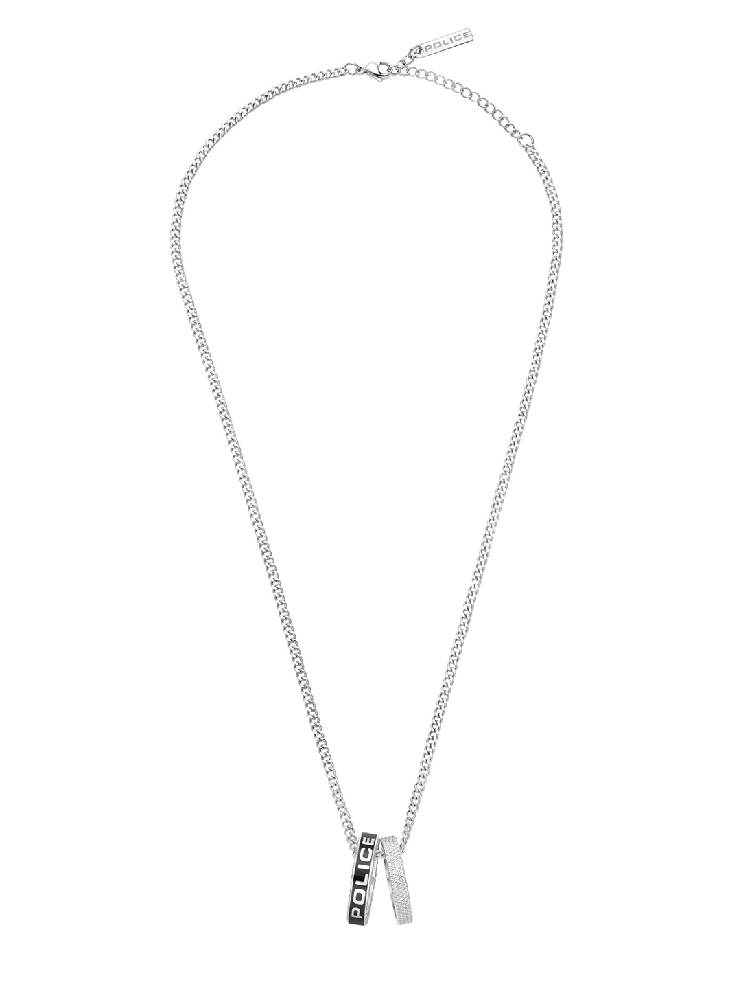 

Police Men Stainless Steel Necklace, Silver
