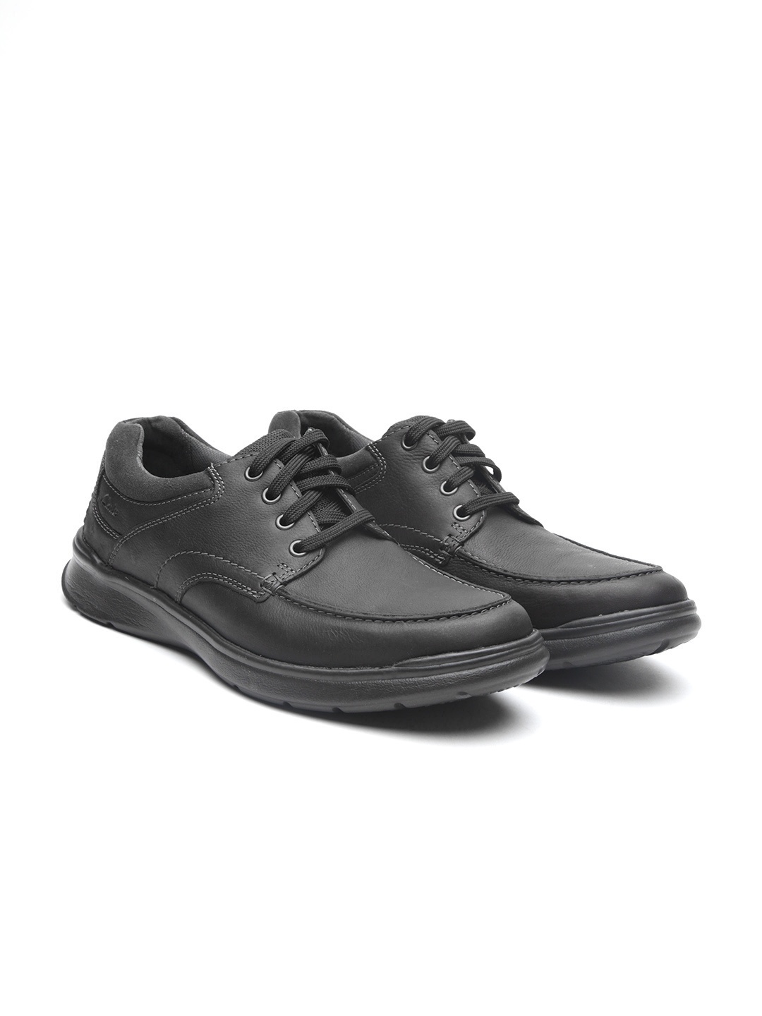 

Clarks Men Black Leather Derbys