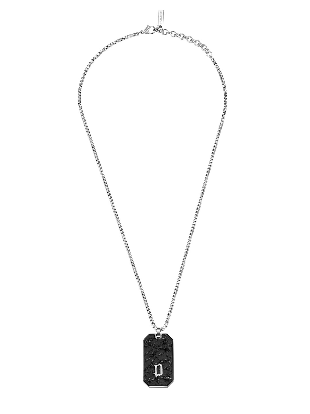 

Police Men Gold-Plated Minimal Necklace, Silver