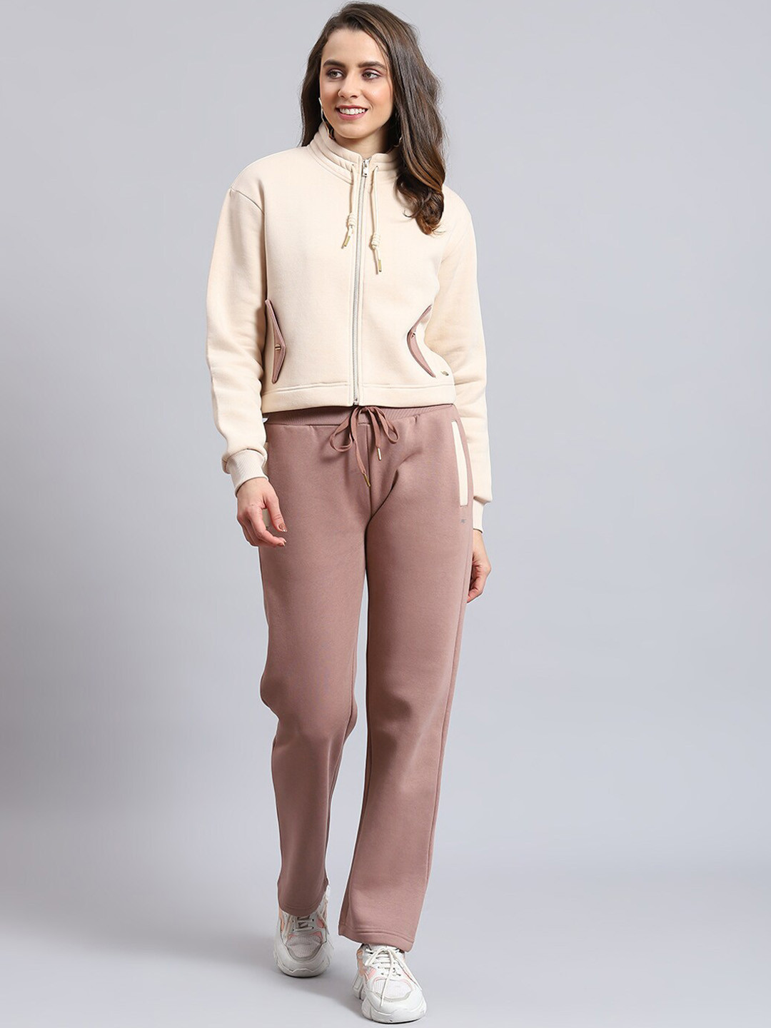 

Monte Carlo Mock Collar Tracksuit, Beige