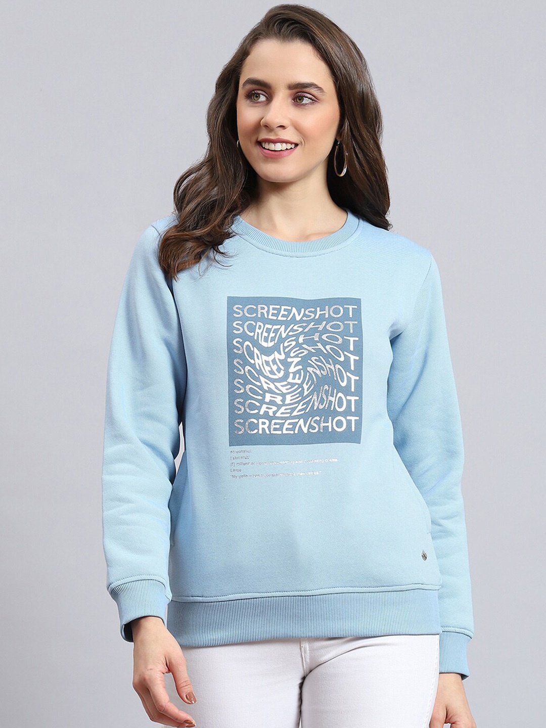 

Monte Carlo Typography Printed Pullover, Blue