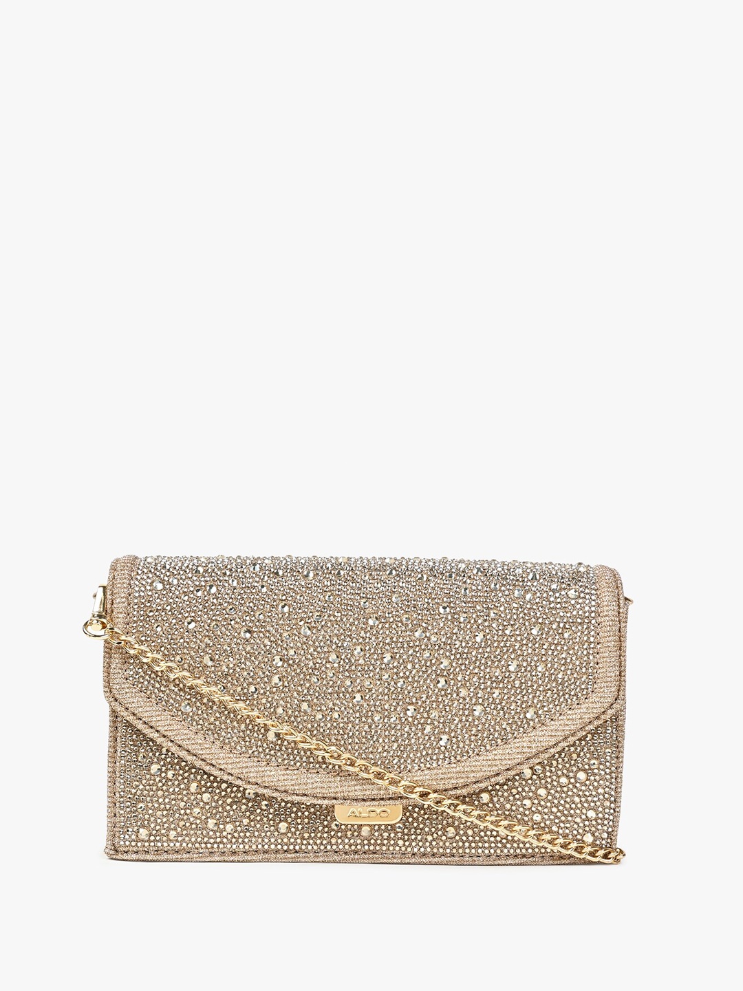 

ALDO Embellished Envelope Clutch, Beige