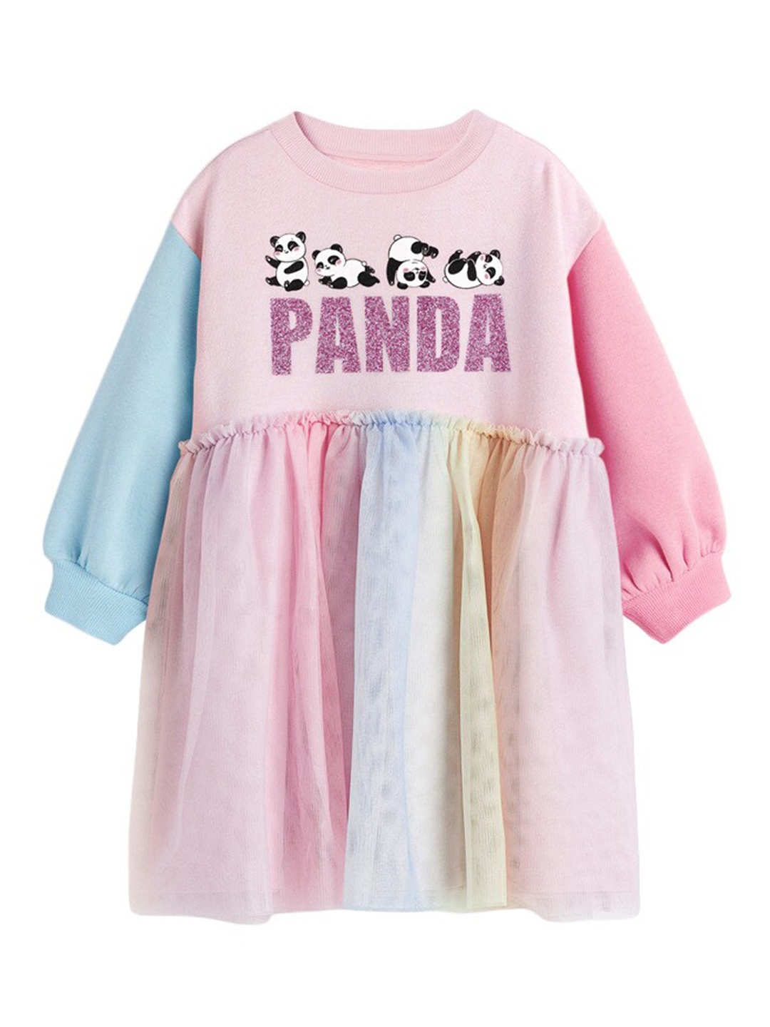 

StyleCast Girls Pink Typography Printed Drop Shoulder Cotton Fit and Flare Dress