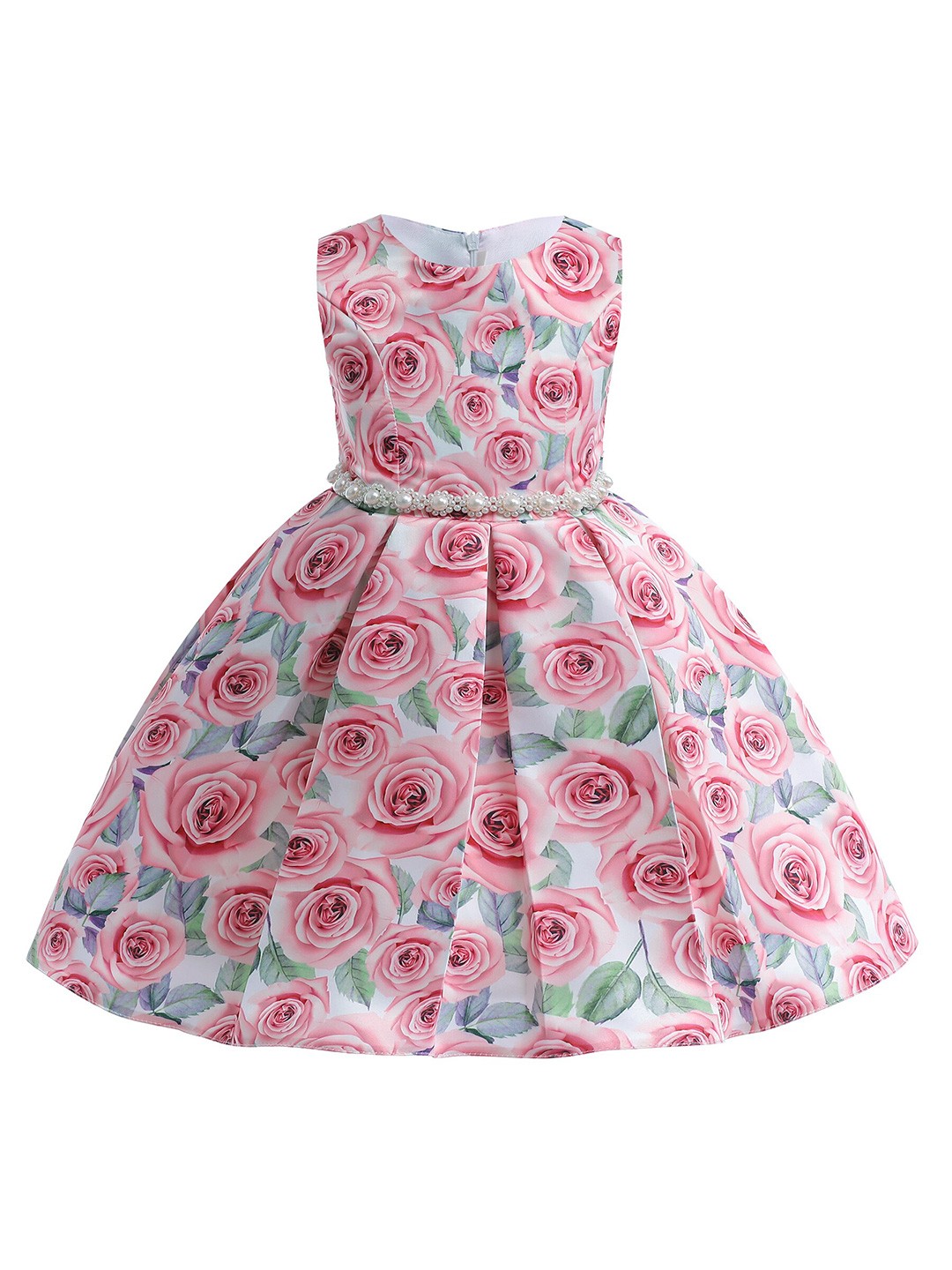 

StyleCast Floral Printed Cotton Fit & Flare Maxi Dress, Pink