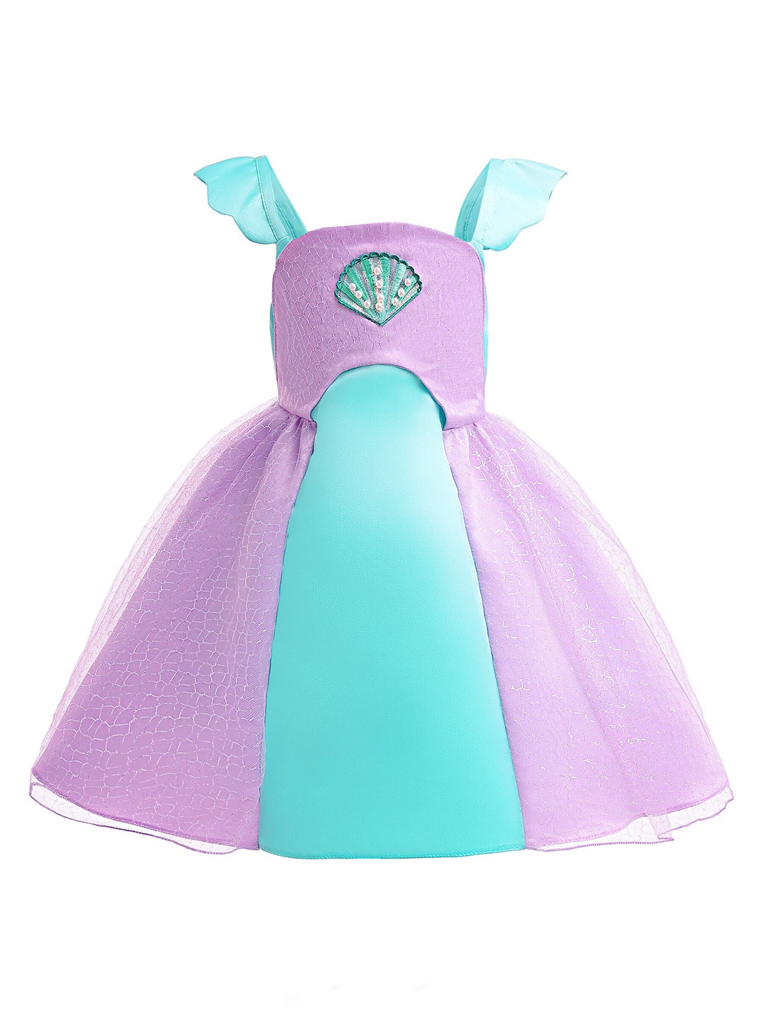 

StyleCast Girls Colourblocked Fit & Flare Balloon Dress, Purple