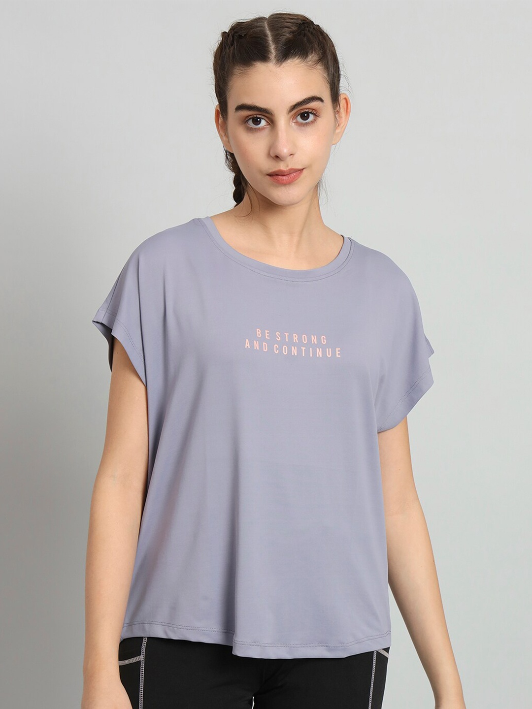 

MKH Typography Printed Dri-FIT T-shirt, Grey