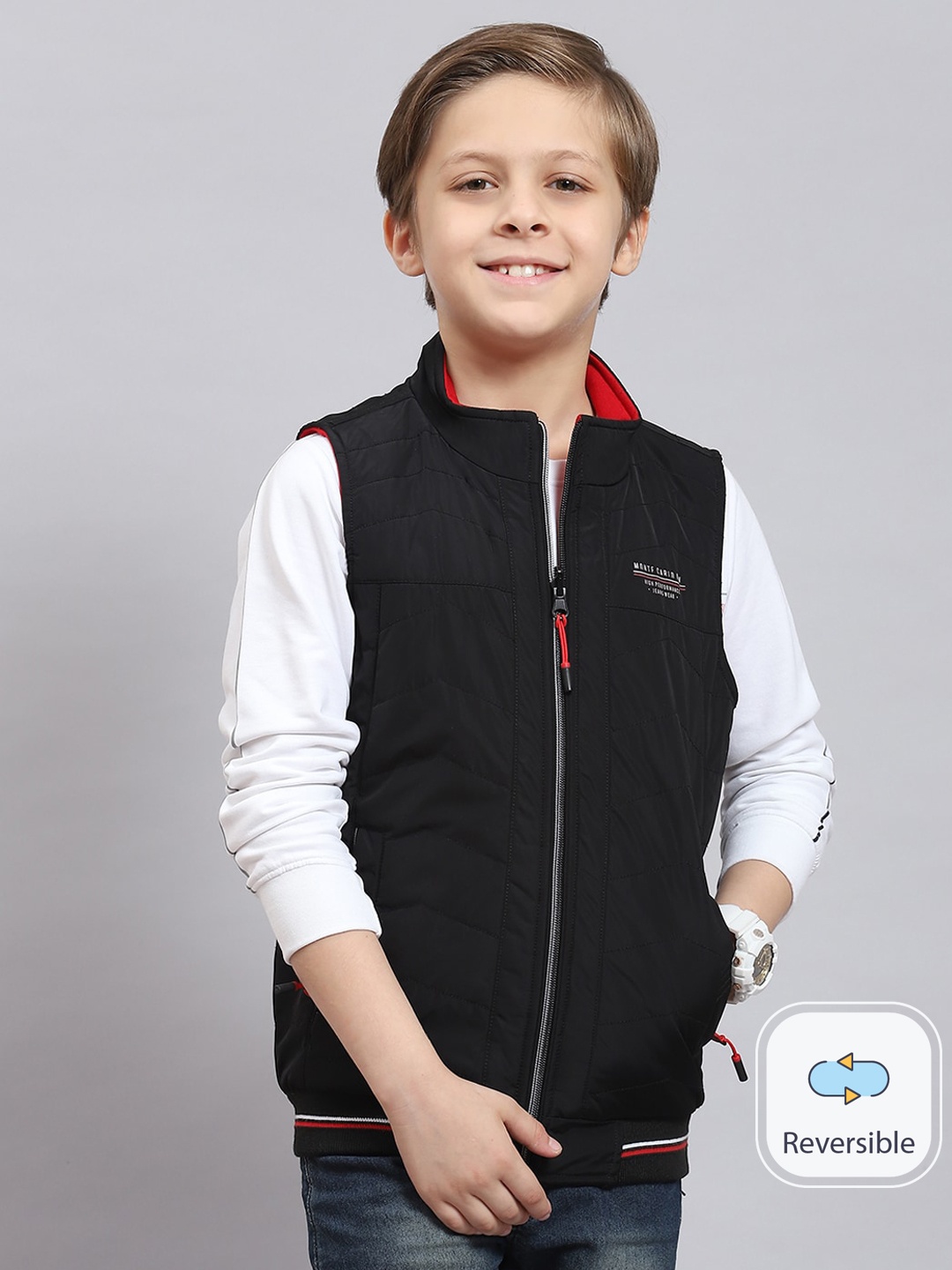 

Monte Carlo Boys Pack Of 2 Lightweight Cotton Bomber Jackets, Black
