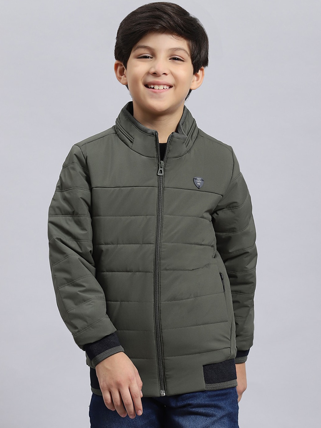 

Monte Carlo Boys Lightweight Open Front Jacket, Olive