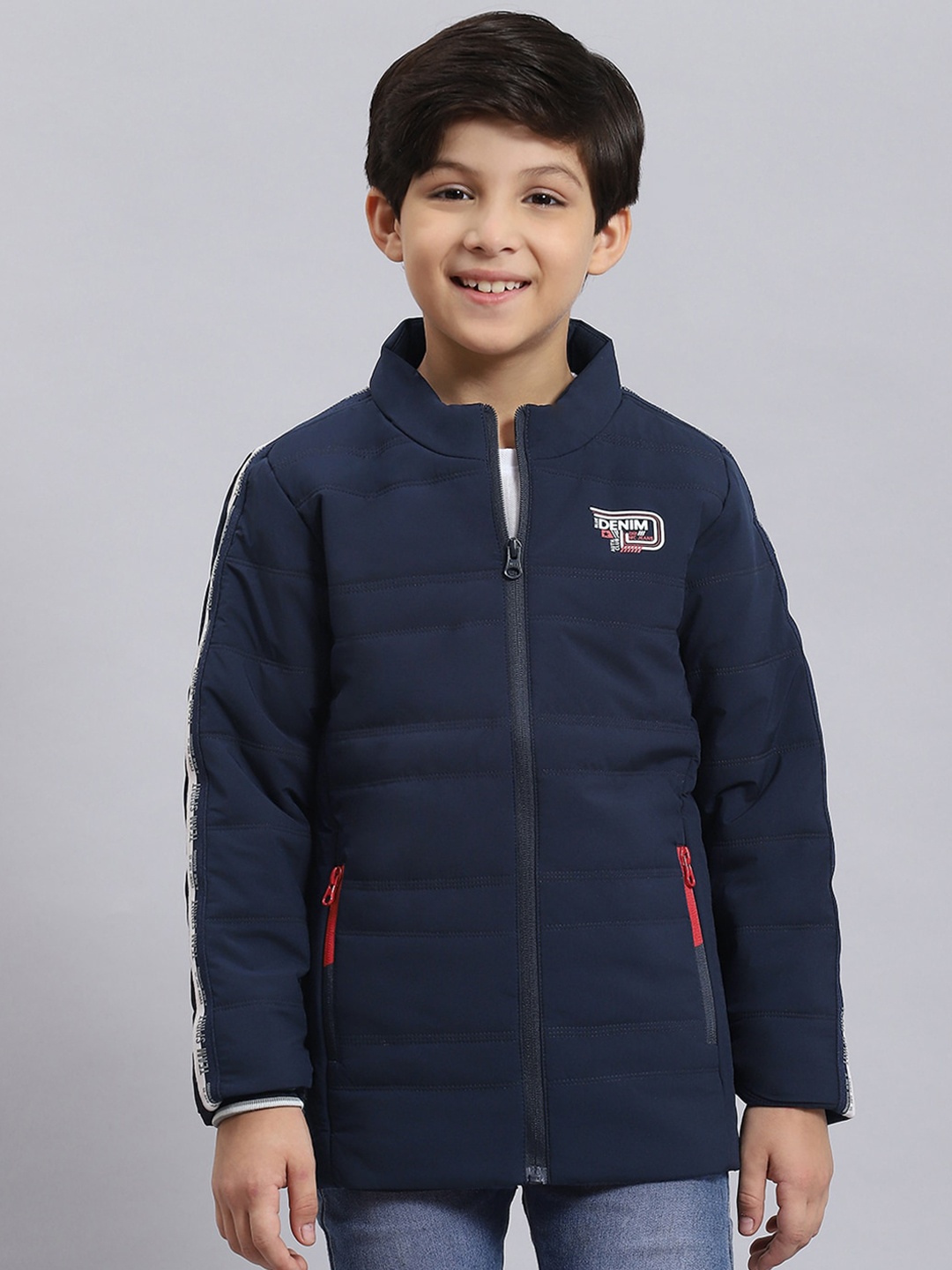 

Monte Carlo Boys Mock Collar Lightweight Padded Jacket, Navy blue