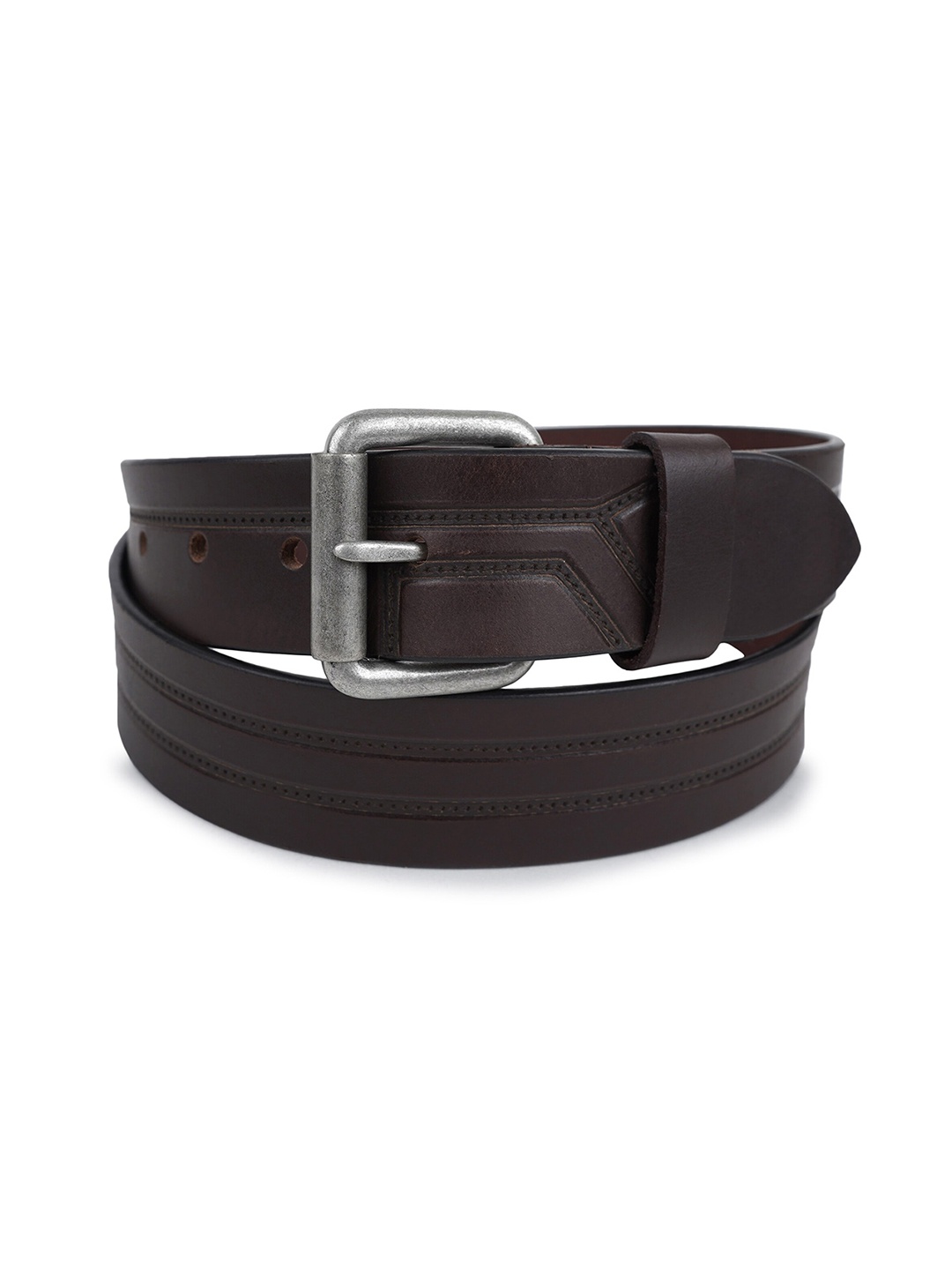 

CIMONI Men Leather Formal Belt, Brown