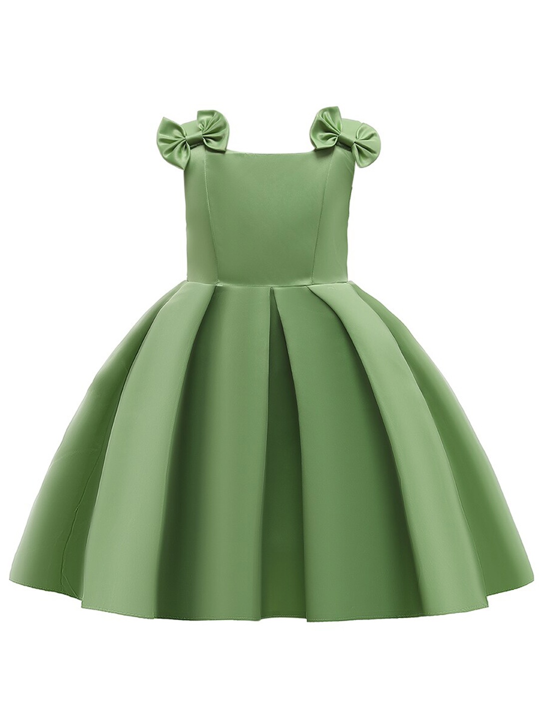 

StyleCast Green & forest shade Fit & Flare Dress