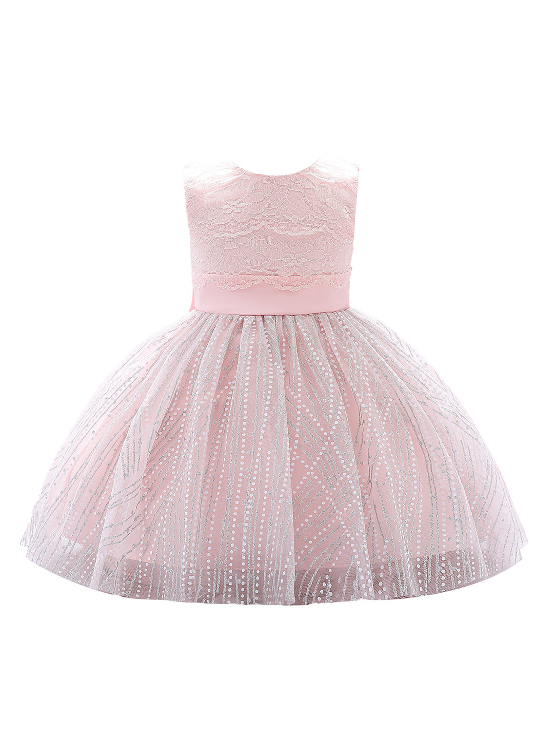 

StyleCast Girls Self Design Fit & Flare Dress, Pink