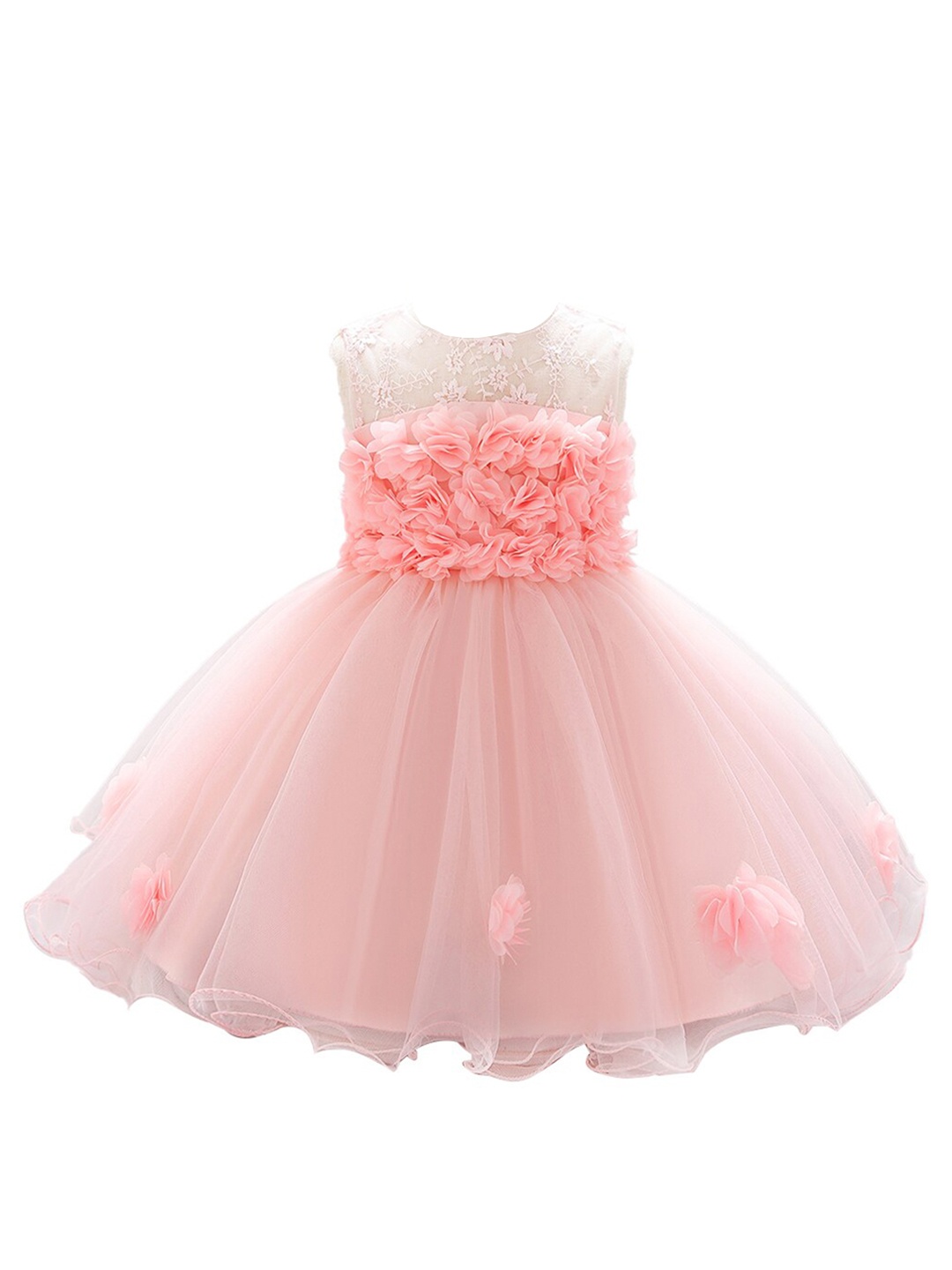 

StyleCast Girls Self Designed Fit & Flare Midi Dress, Peach