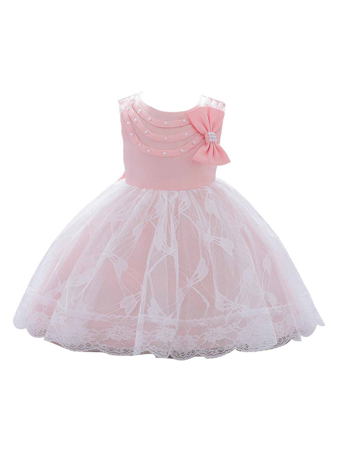 

StyleCast Girls Embellished Bow-Detailed Fit & Flare Dress, Pink
