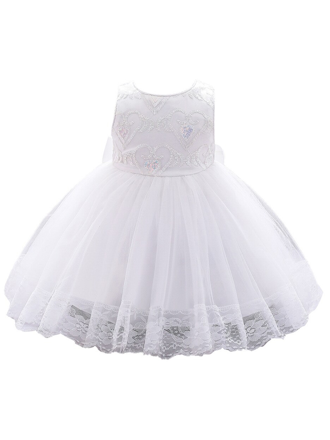 

StyleCast White & orchid tint Floral Net Fit & Flare Dress