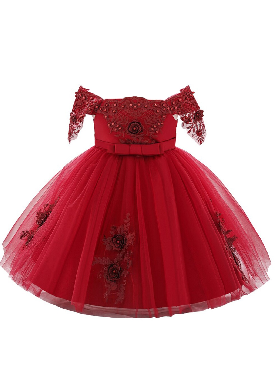 

StyleCast Girls Red Embellished Fit & Flare Dress