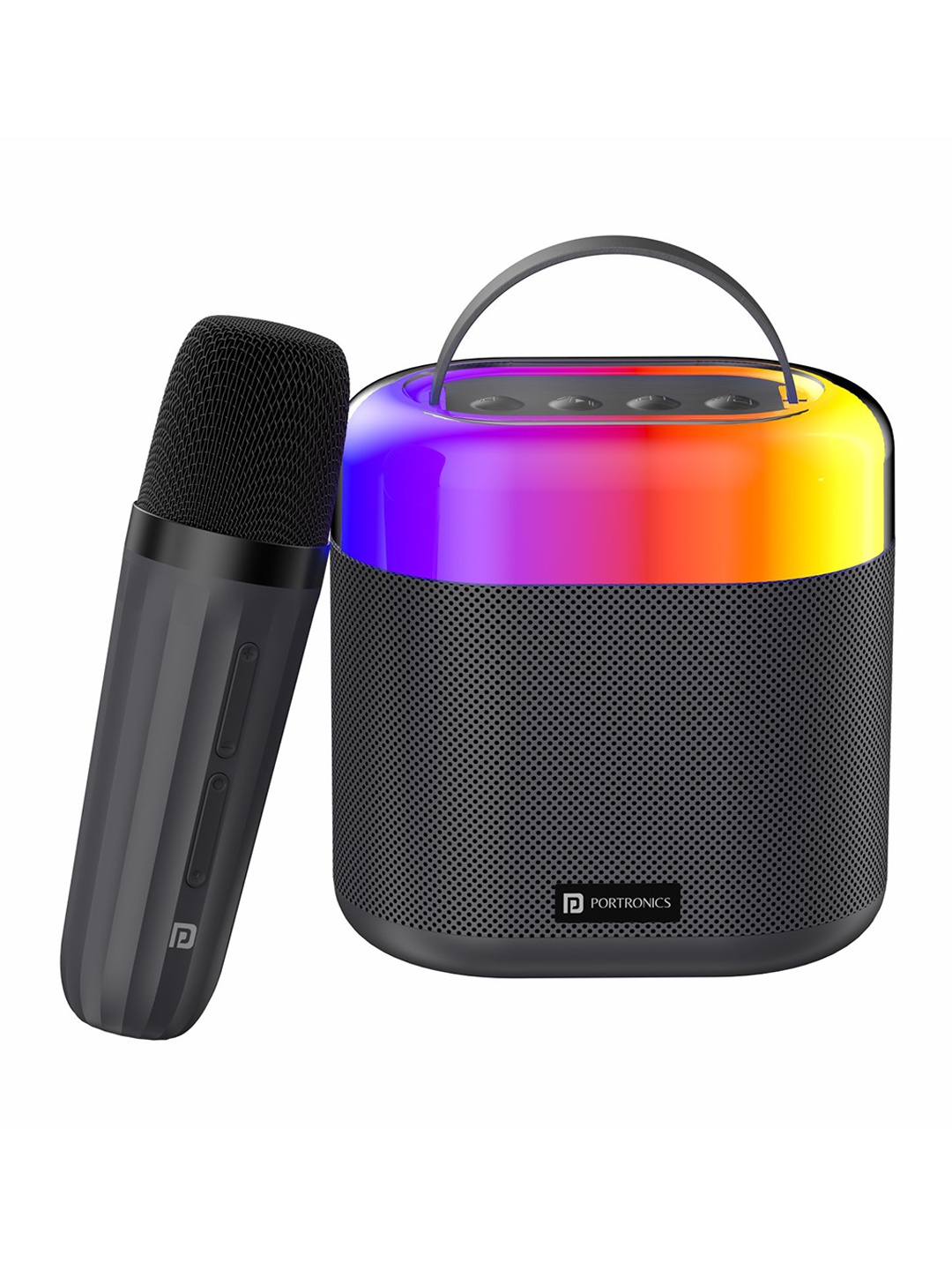 

Portronics Dash 3 16W Bluetooth Speaker with Wireless Karaoke Mic, Black