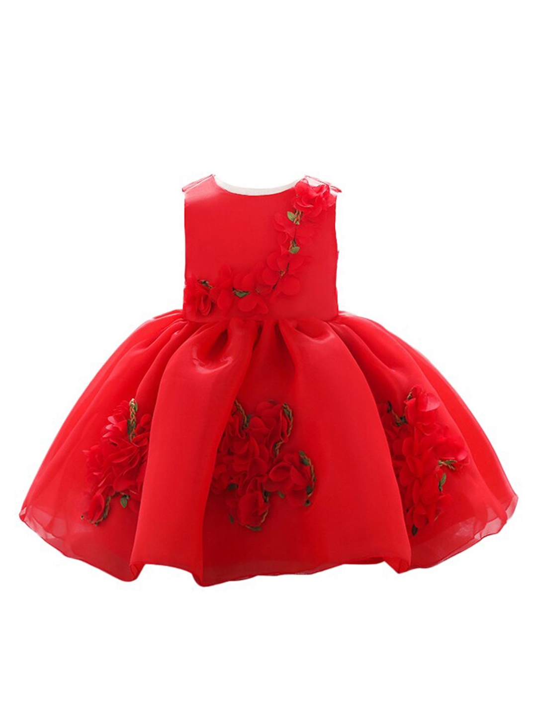 

StyleCast Infants Red Floral Embellished Applique Fit & Flare Dress