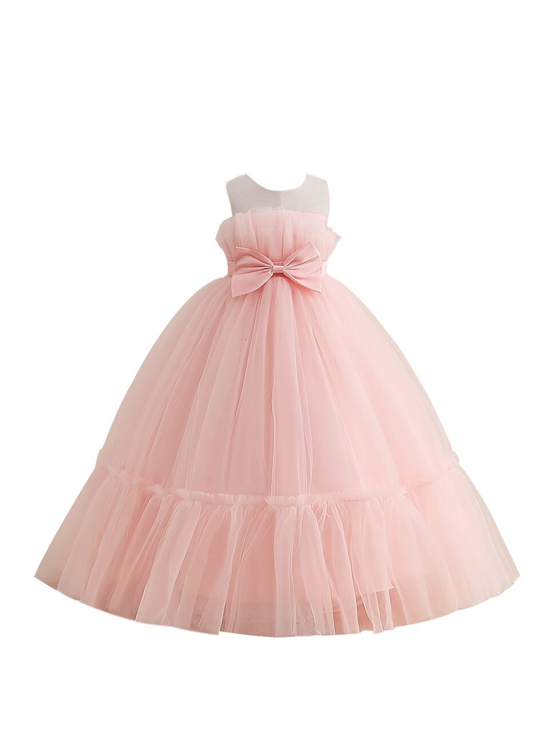

StyleCast Pink & shadow Girls Layered Sleeveless Maxi Dress