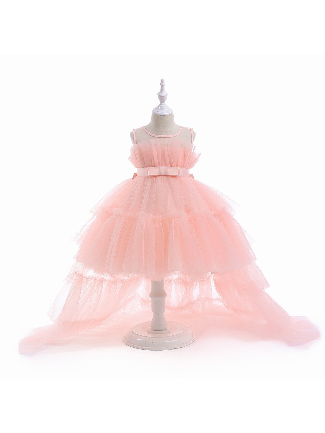

StyleCast Girls Pink Layered Fit & Flare Maxi Dress