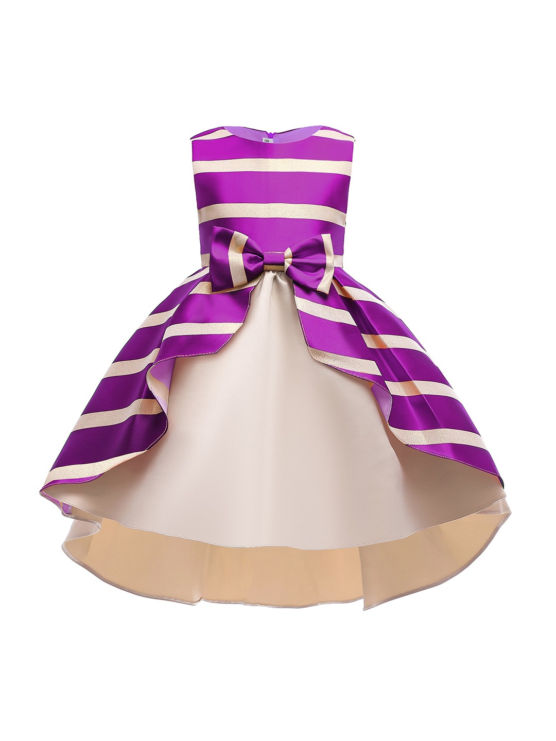 

StyleCast Girls Purple Striped Layered Fit & Flare Maxi Dress