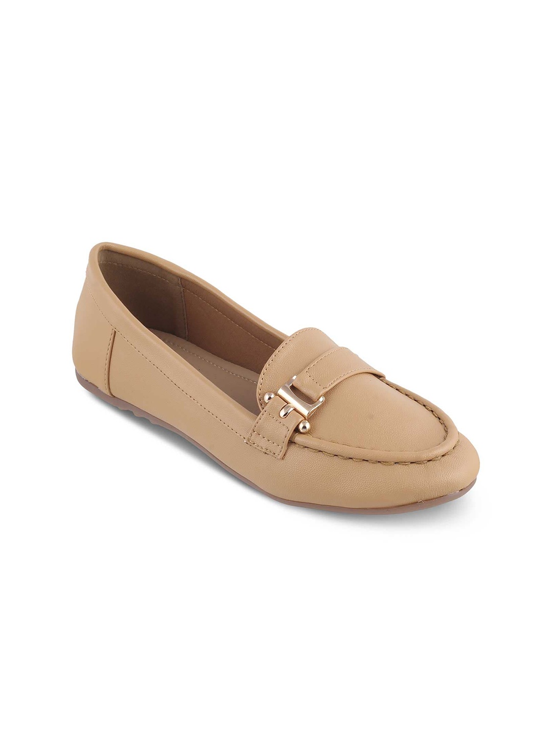 

Tresmode Women LATIVA Comfort Insole Horsebit Loafers, Beige