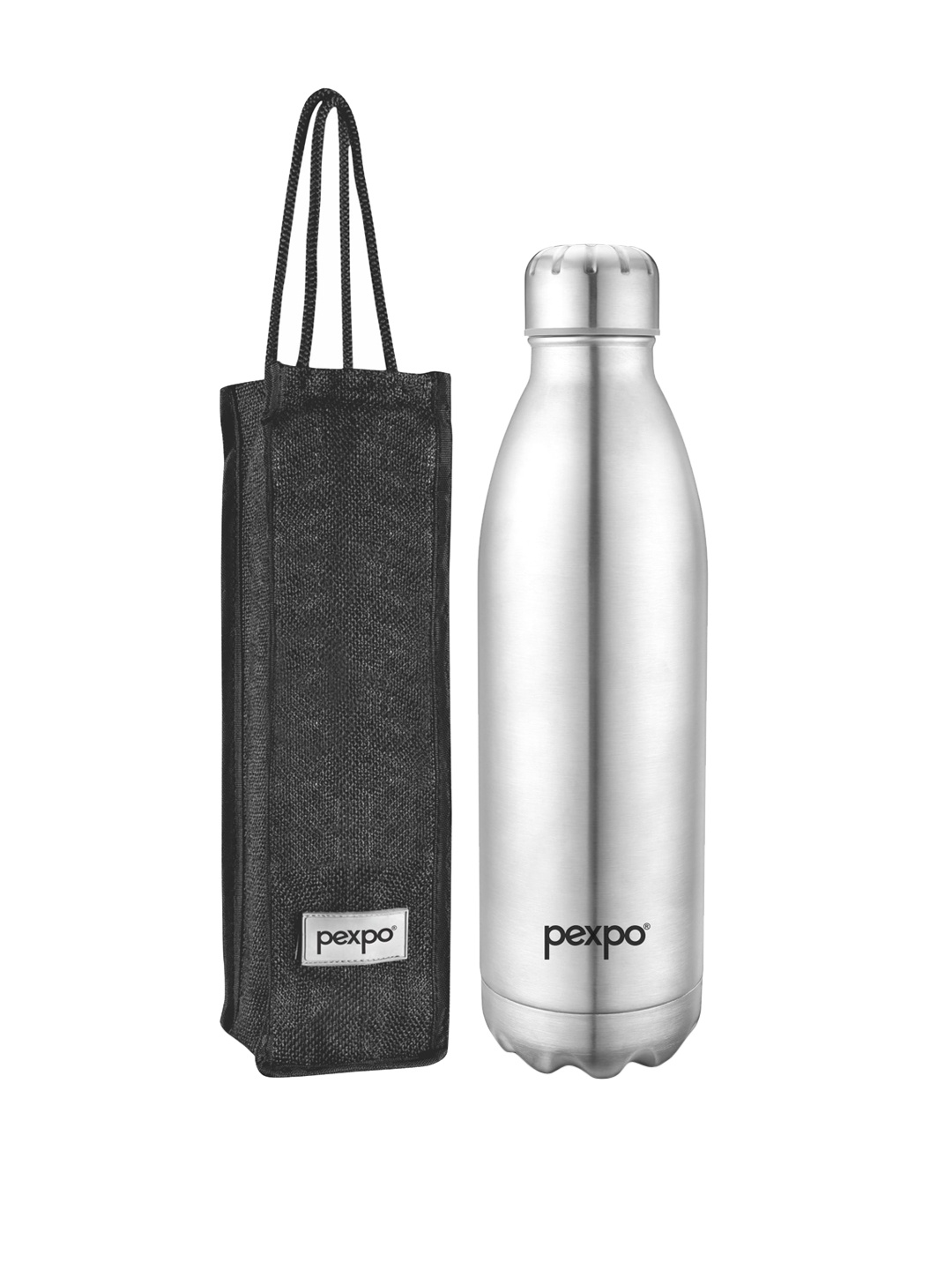 

Pexpo Electro Silver-Toned ISI Certified Thermosteel 24 Hrs Hot Flask Water Bottle 1800ml