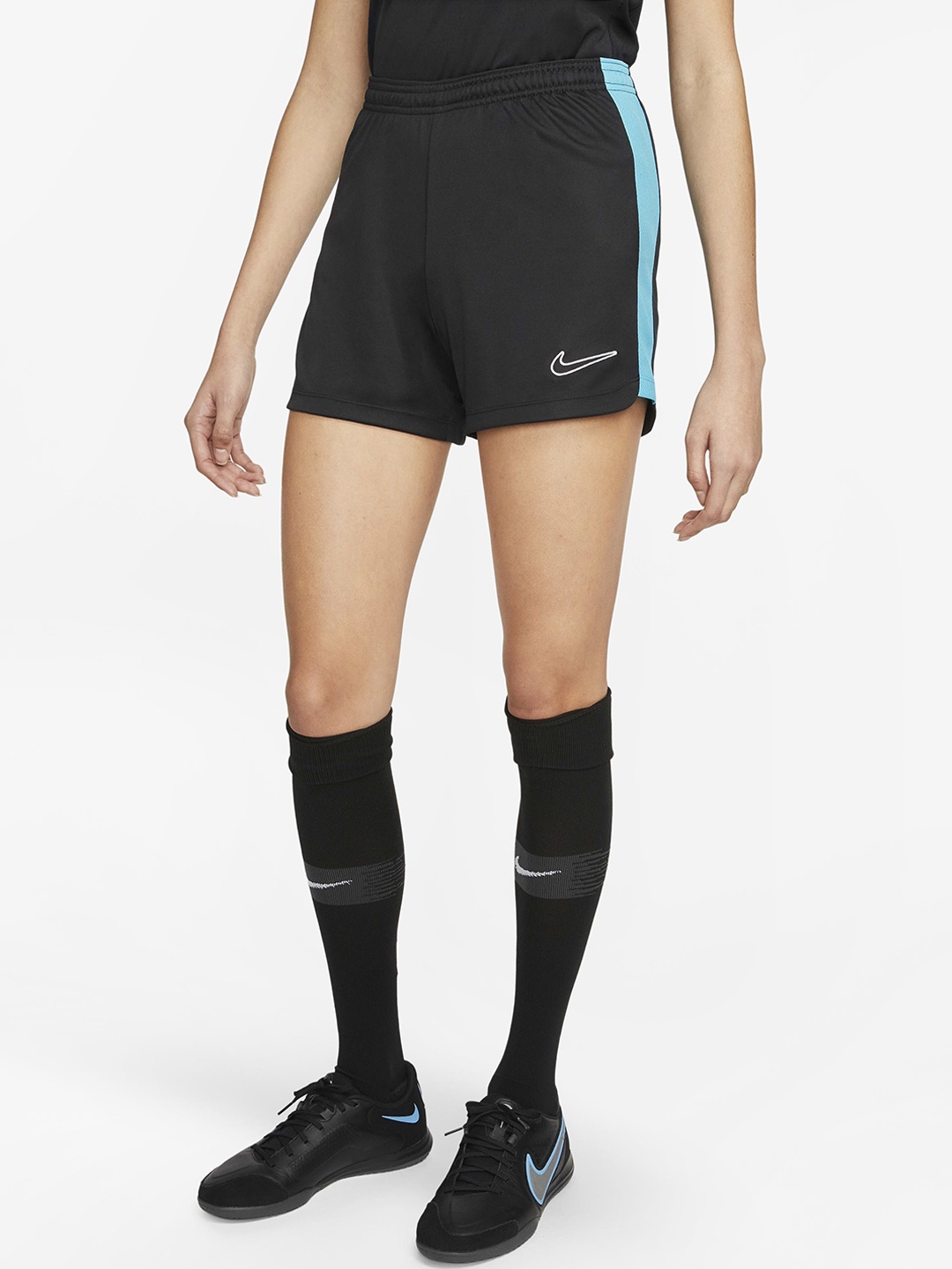 

Nike Women Striped Dri-FIT Academy 23 Football Shorts, Black