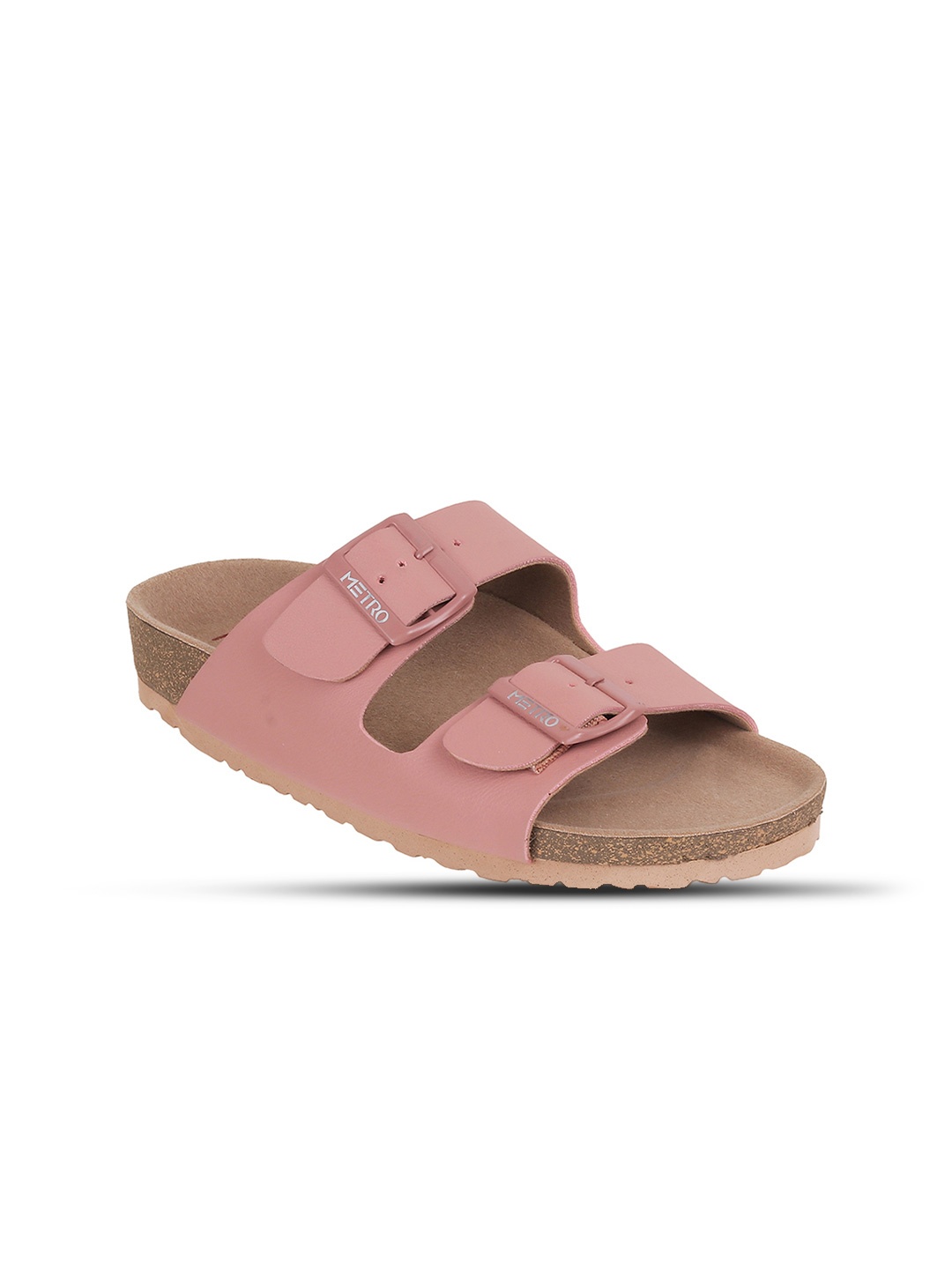 

Metro Double Straps Open Toe Flats, Peach