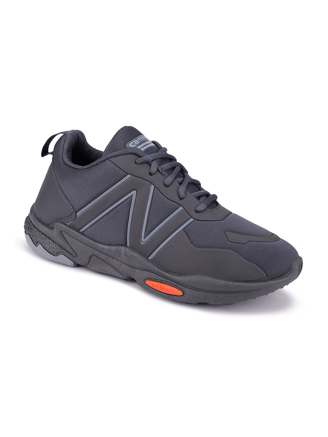 

CAMRO Men Lace-Up Running Shoes, Grey