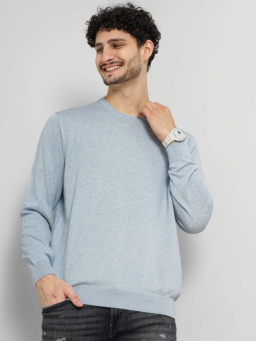 

Celio Men Blue Pullover