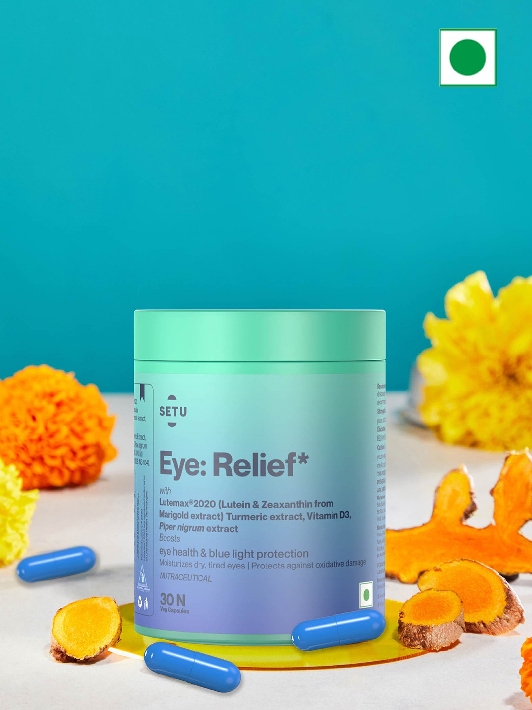 

SETU 3-Pcs Eye Relief Tablets With Vitamin D3 - 30 Tablets Each, Blue