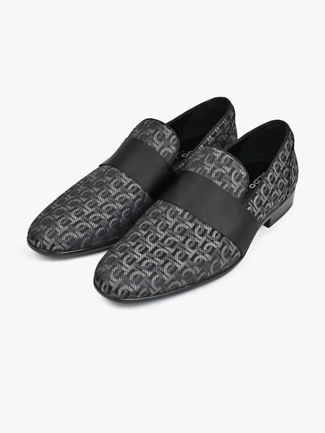 

ALDO Men ASARIA Printed Suede Loafers, Black