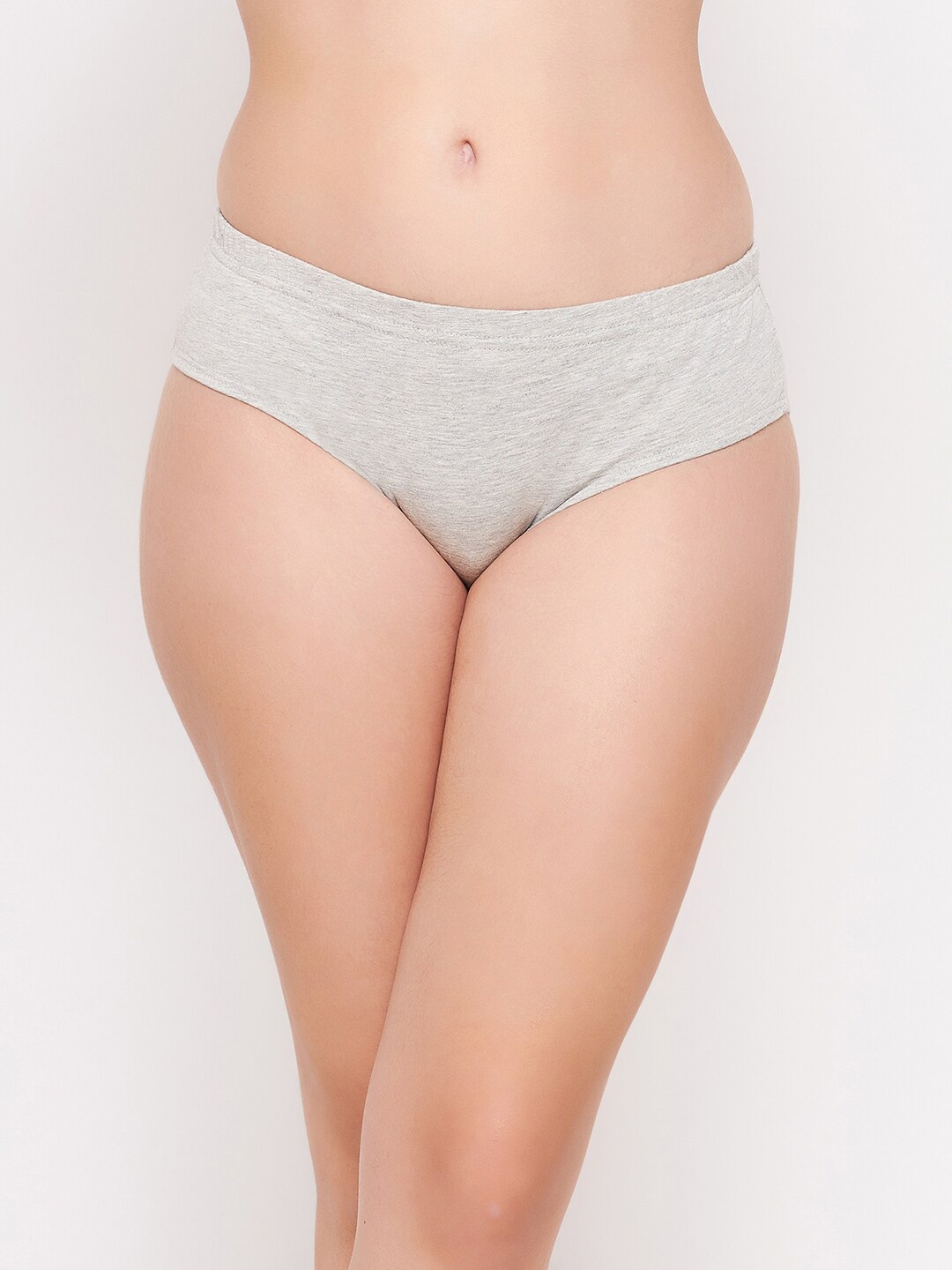 

Clovia Women Cotton Mid Rise Hipster Briefs, Grey