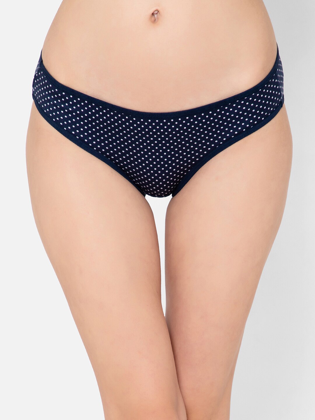 

Clovia Navy blue Printed Low Rise Hipster Briefs