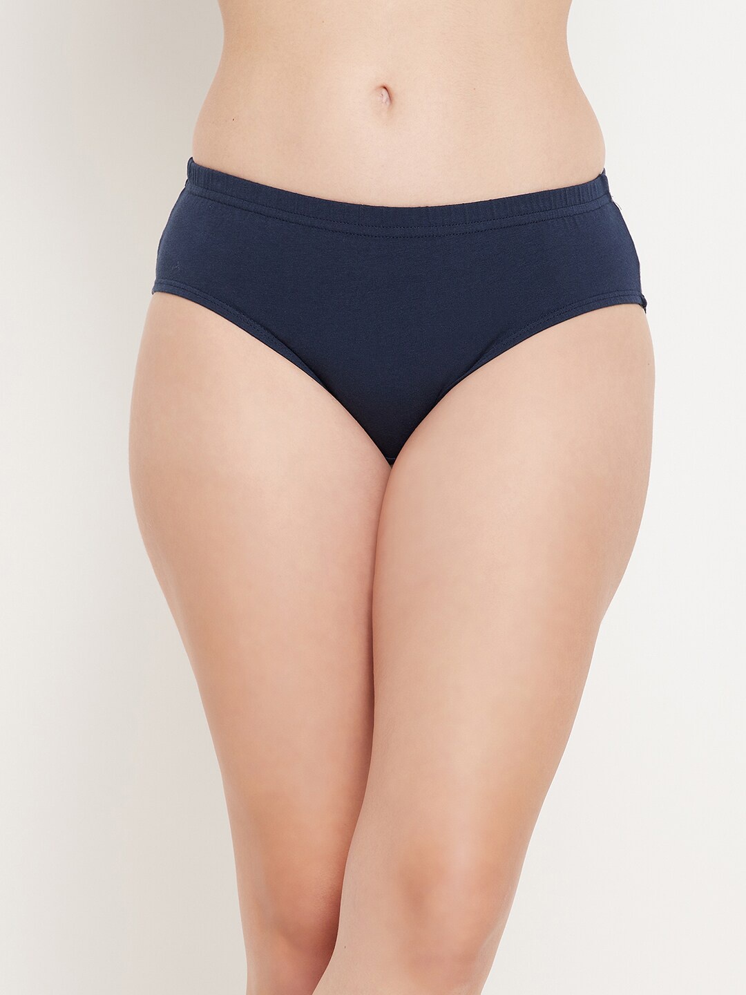 

Clovia Mid Rise Cotton Hipster Briefs, Navy blue