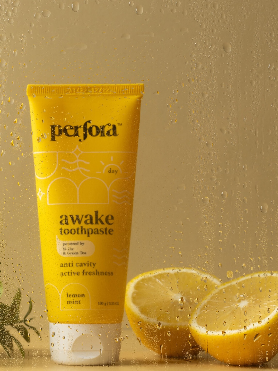 

Perfora Awake Toothpaste For Active Freshness - 100g Lemon Mint, Yellow