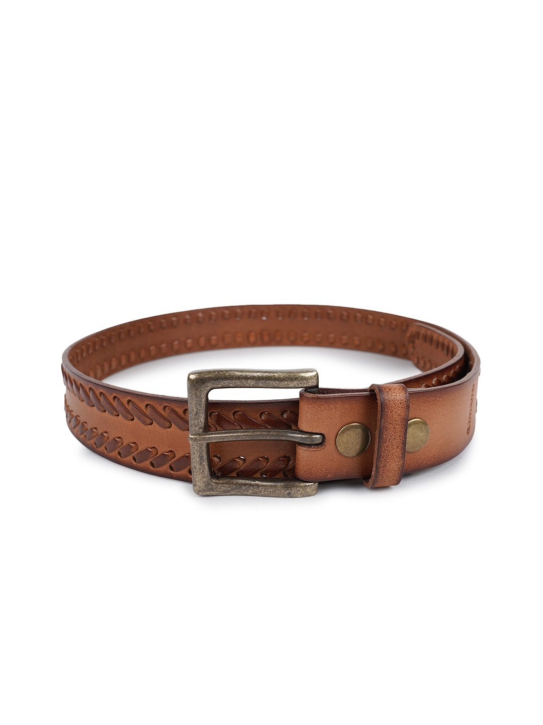 

CIMONI Men Leather Formal Belt, Tan