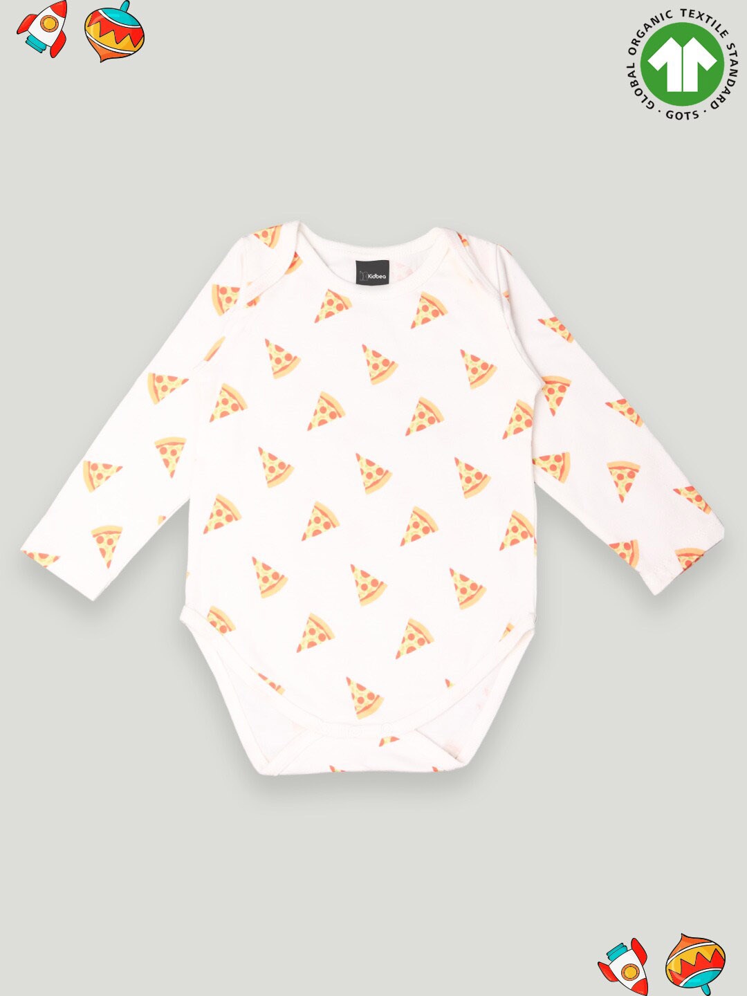 

Kidbea Printed Cotton Bodysuit, Yellow