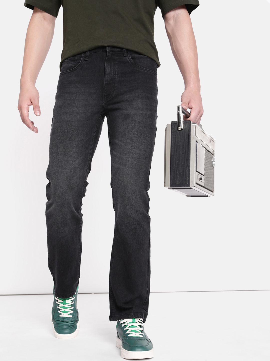 

The Roadster Life Co. Men Light Fade Stretchable Jeans, Black