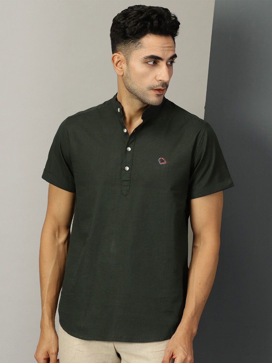 

Thomas Scott Classic Fit Pure Cotton Casual Shirt, Olive