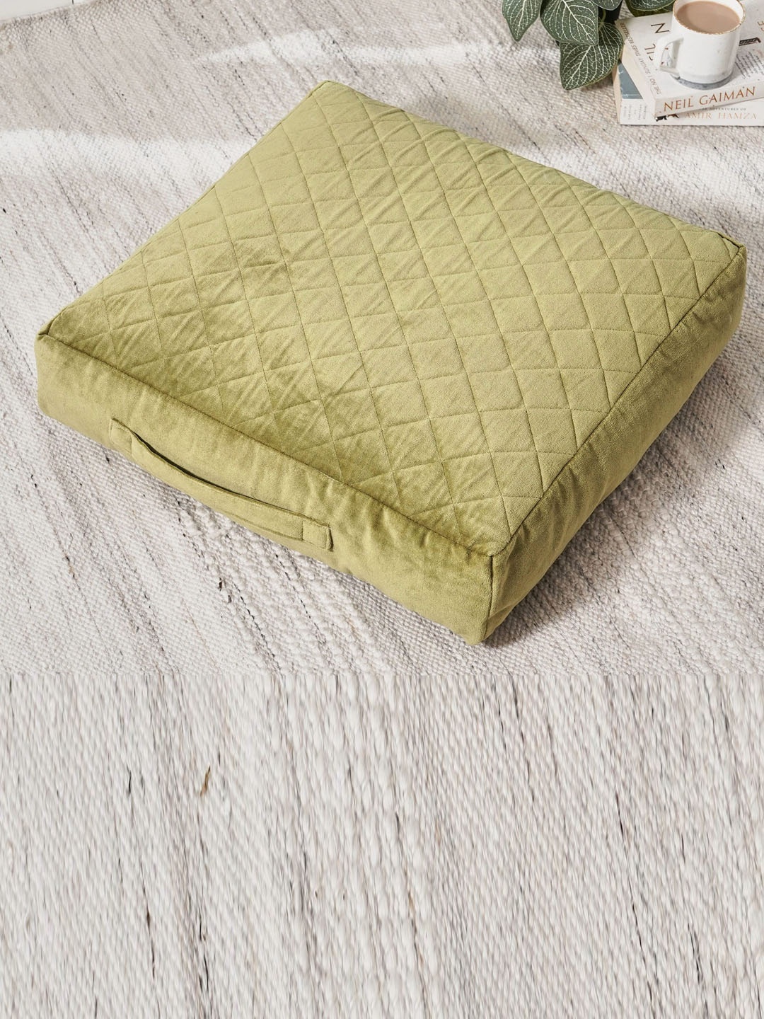 

Home Centre Green Corsica Kinsley Square Floor Cushions