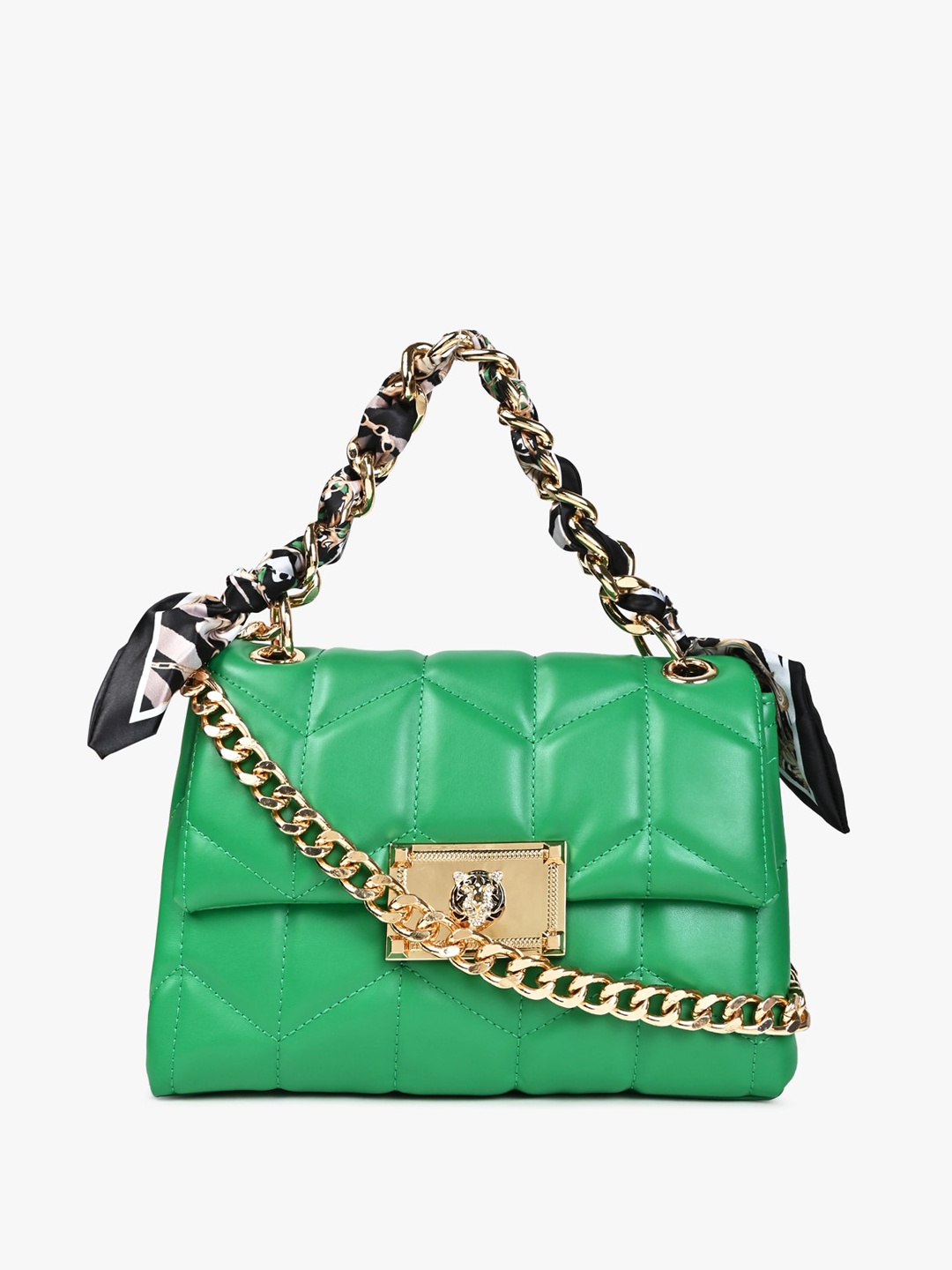 

ALDO Textured Quilted Structured Handheld Bag, Green