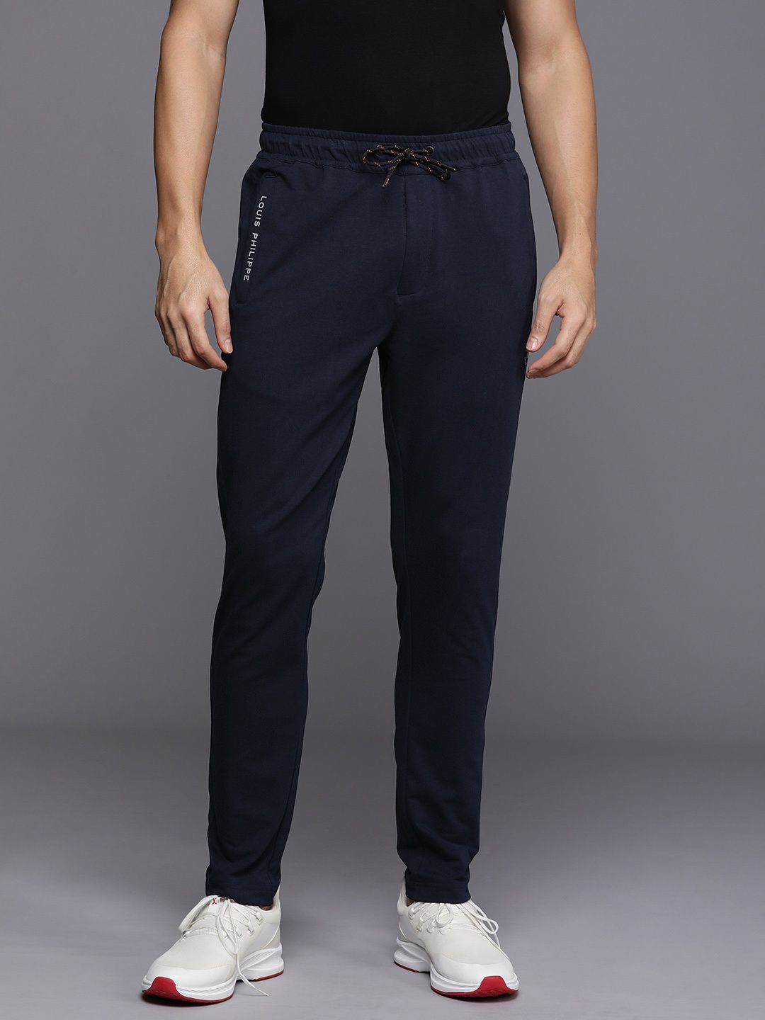 

Louis Philippe ATHPLAY Men Slim Fit Track Pants, Navy blue