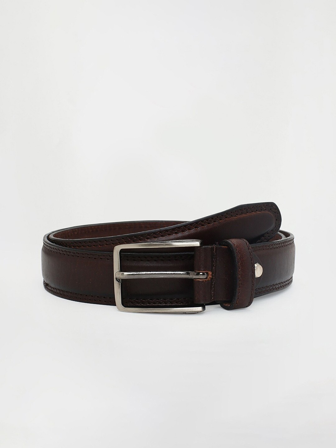 

max Men Leather Formal Belt, Brown