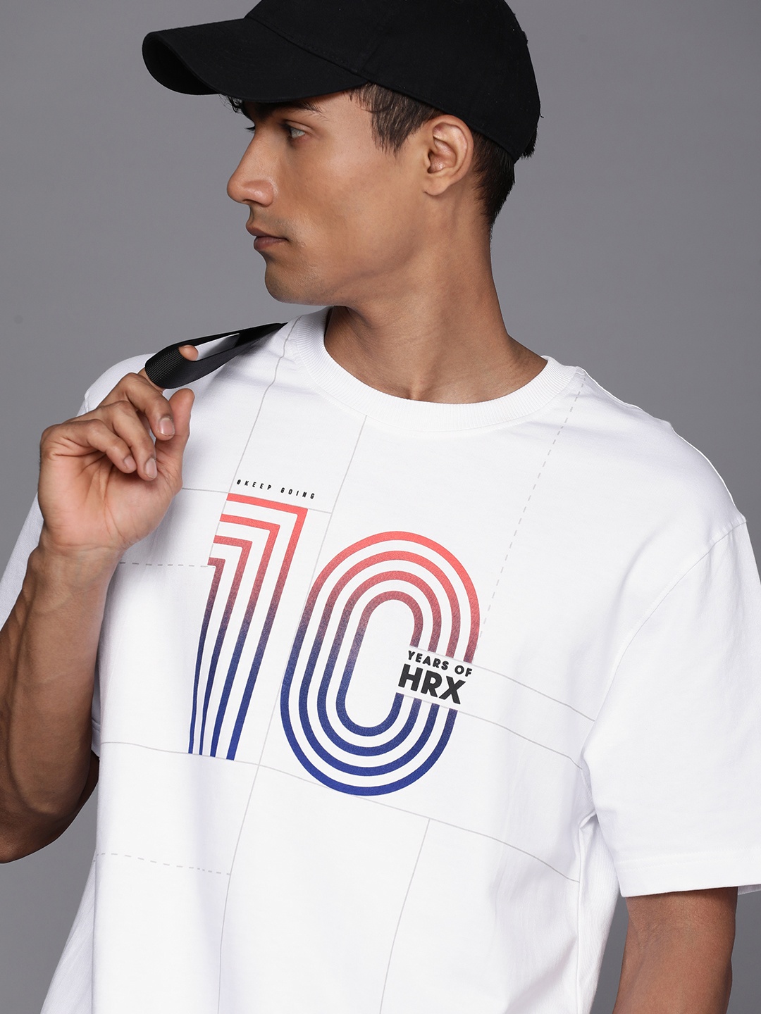 HRX by Hrithik Roshan Men Graphic Printed T-shirt, White