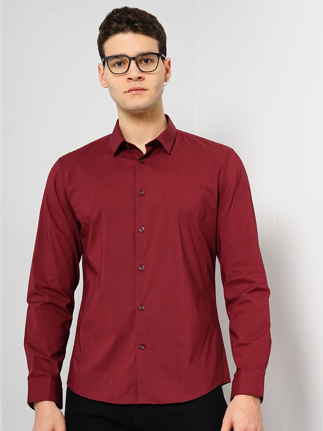 

Celio Classic Cotton Casual Shirt, Maroon