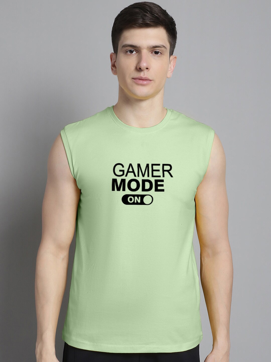 

Friskers Typography Printed Pure Cotton Skin Friendly Slim Fit T-shirt, Sea green