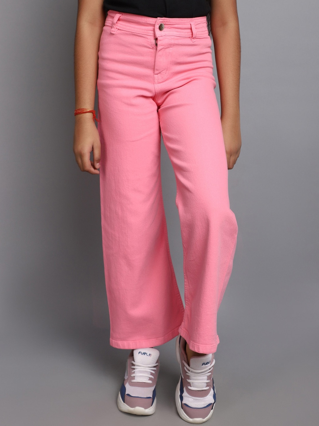 

V-Mart Girls High Rise Clean Look Jeans, Pink